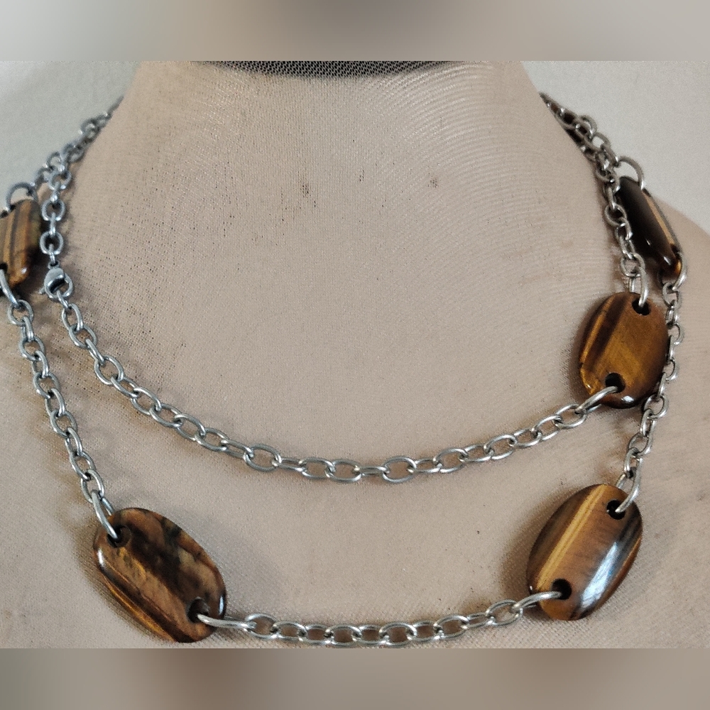 Tocara Tiger Eye Long Necklace